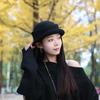 Beret Woolen Rolled Edge Cap Vintage Looking Woolen Formal Hat British Top Hat  Fashion Show