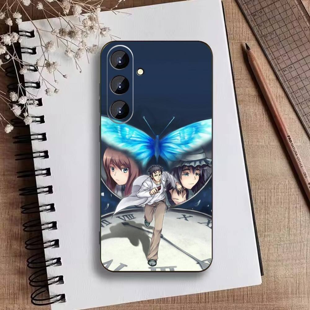 A-Okabe Rintaro STEINS DATE Phone Case For Samsung Galaxy A73,21,22,32,71,53,52,51,80,5G Soft Black Cover