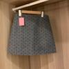 Korean Retro Polka Dot Plus Size Woolen A-line Skirt - High Waist, Slimming, Autumn/Winter.