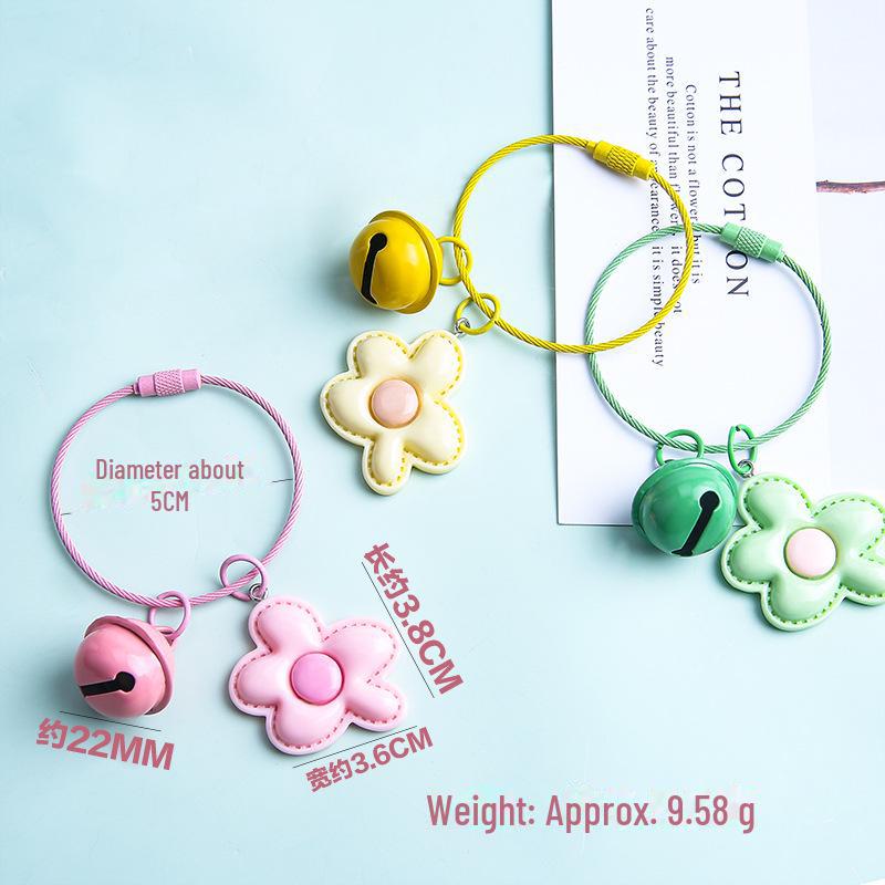 Handmade Shiny Petal Flower Keychain – Cute DIY Accessory for Students