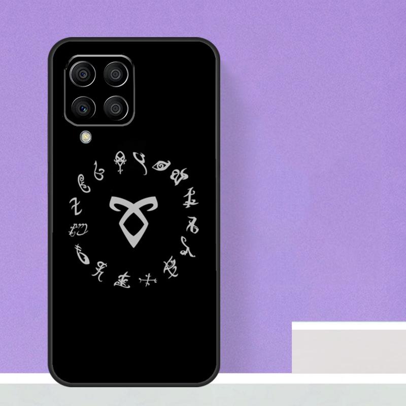 Shadowhunters Angelic Rune Logo For Samsung Galaxy M12 M32 M52 M14 M34 M54 M21 M51 M31 M30s M20 M15 M55 M13 M33 M53 Case