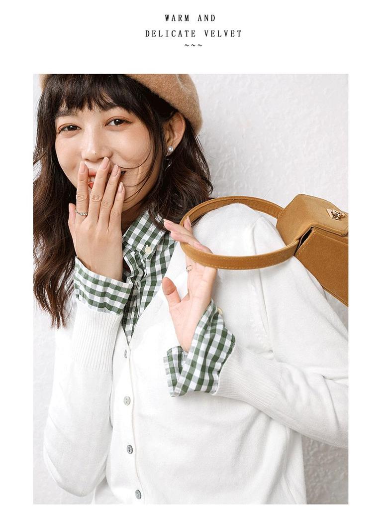 Women's Autumn/Winter 2024 Knit Cardigan Coat - Loose Fit Sweater Outerwear