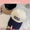 Color Fashion Blocked Baseball Cap With Letter Embroidery Design For Wear Daily