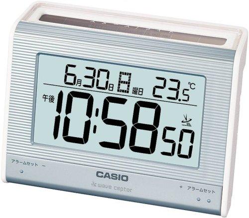 Casio Wave Ceptor Solar Radio-Controlled Clock with Temperature Display DQS-300J-2JF
