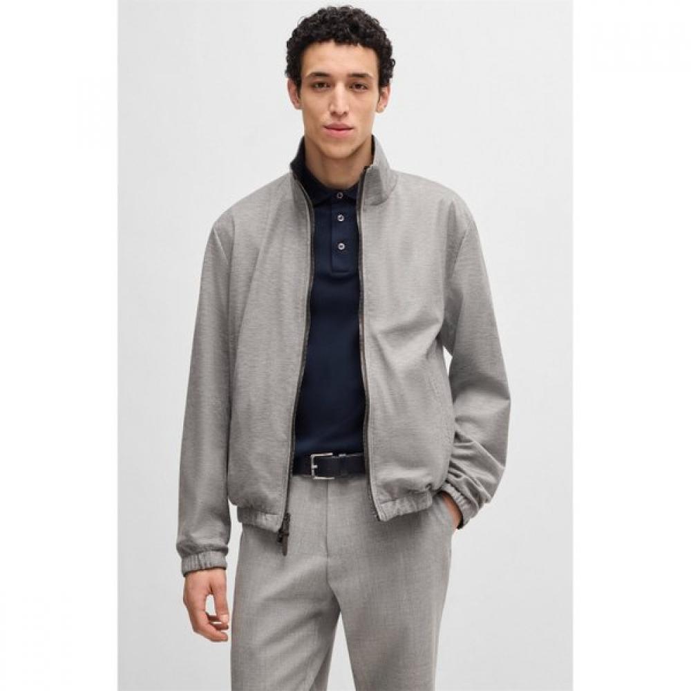 Boss Reversible Zip Jacket Dark Blue Sp25