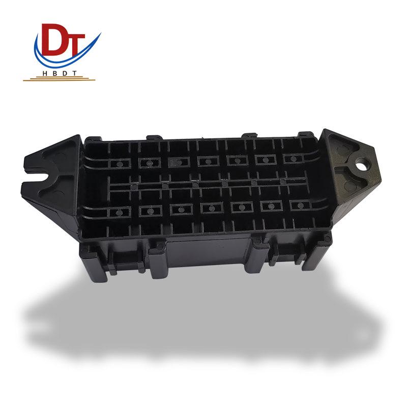 BX2141C-1 Black Automotive Fuse Box: Plastic Multi-way Electronic Wiring Harness Holder BX2141C-1 Fuse Box