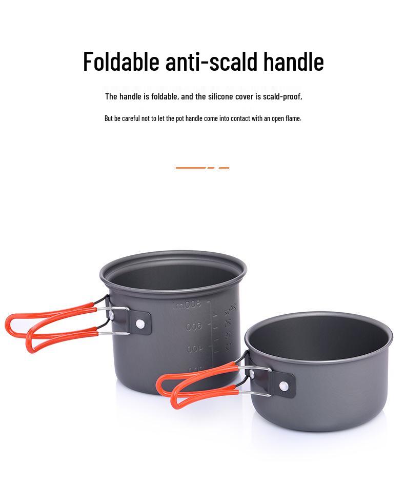 WIDESEA Ultraleichtes tragbares Camping-Kochgeschirr für Outdoor-Aktivitäten