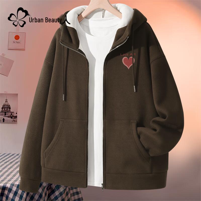 

Женская флисовая куртка с капюшоном на молнии L