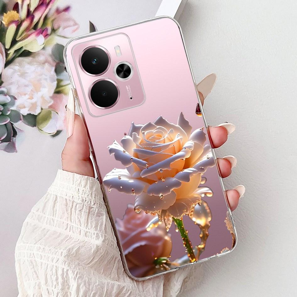 Case For Realme 14 5G New Stylish Rose Butterfly Moon Soft Silicone Cover Coque For Realme14 14X 14T Bumper Realme14T 14 X Funda