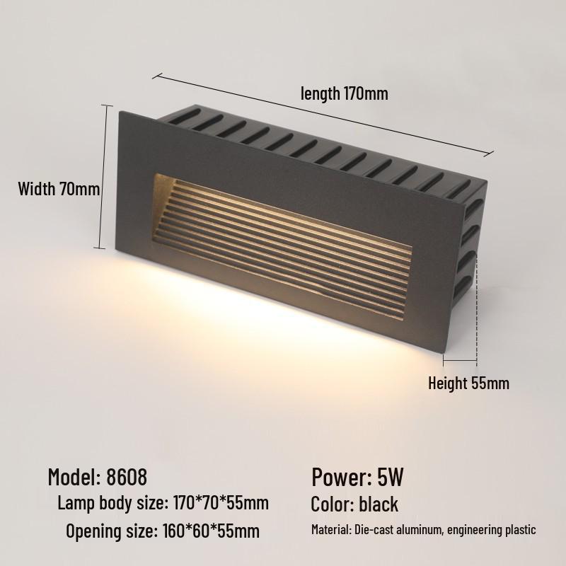Recessed Waterproof Outdoor Stair and Pathway Light