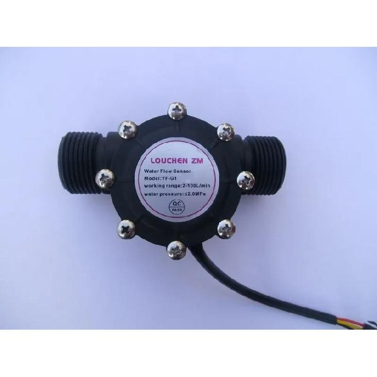 2024 YF-G1 DN25 Flow Range 2-100L/Min Water Flow Sensor Hall Sensor Heater Accessories