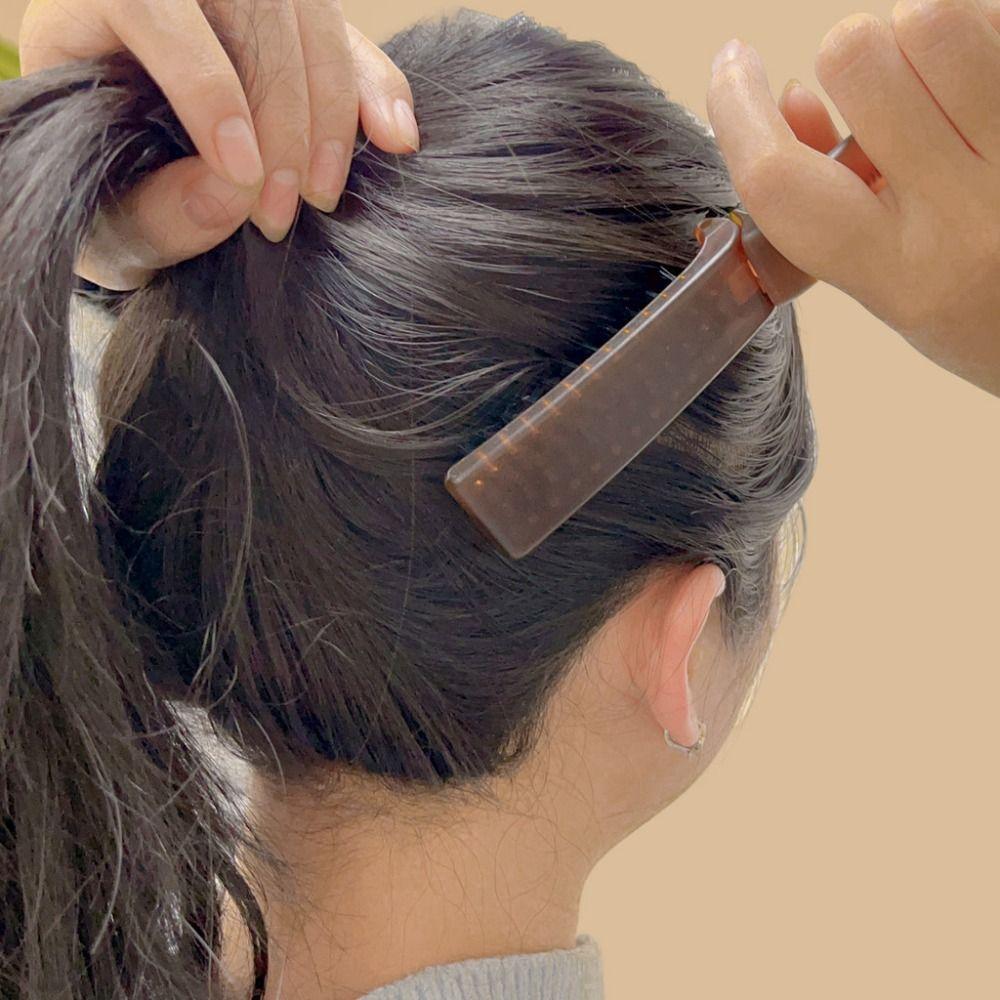 New 2-in-1 Foldable Comb Anti Static Straight Curly Dual Purpose Fluffy Comb Hair Comb Hairdressing Tool