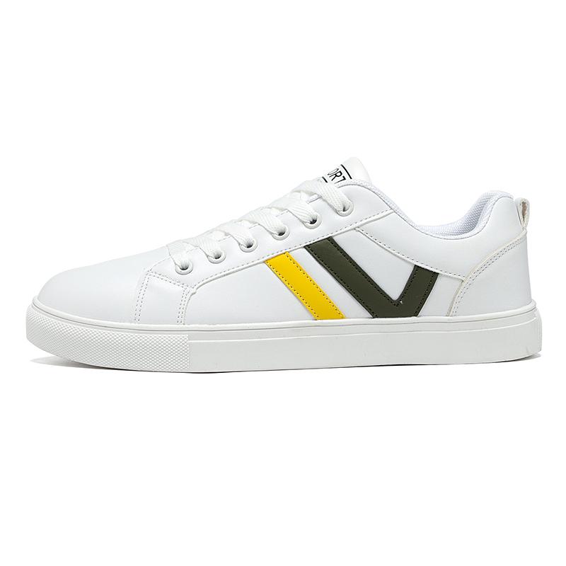 Men Sneakers Casual Shoes Men Flats  Hombre Lightweight Pu Leather Breathable Shoe Mens White Sports Tenis Shoes