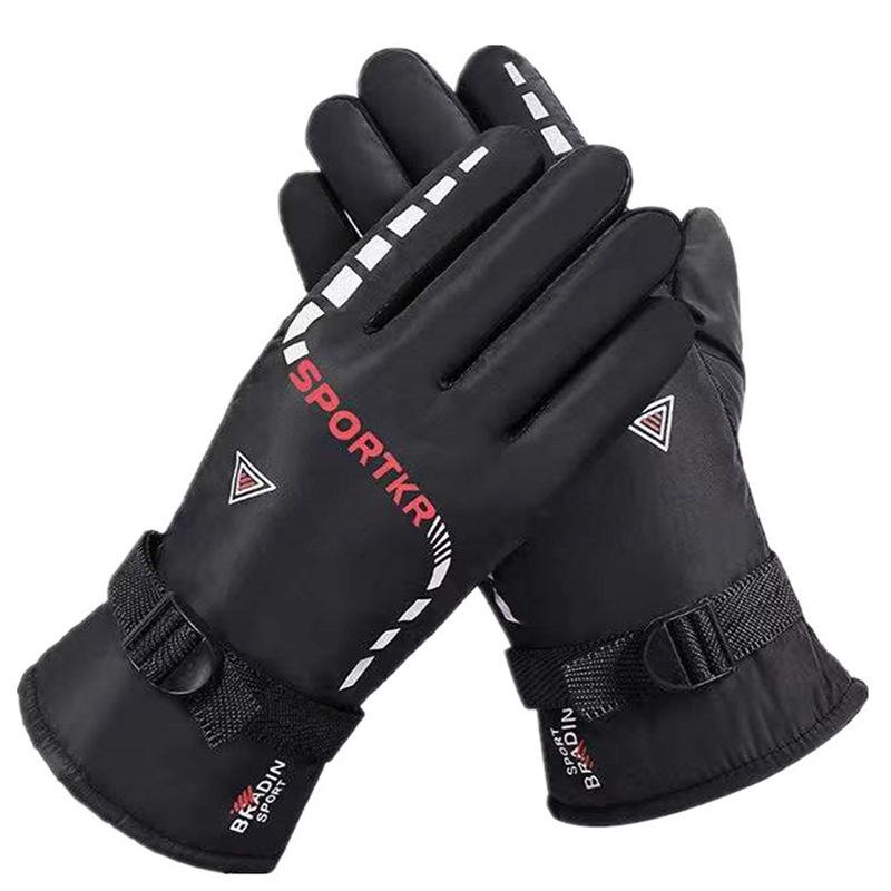 

Unisex Winter Cycling Gloves: Fleece-Lined, Thickened, Windproof & Waterproof for Motorcycling, Skiing