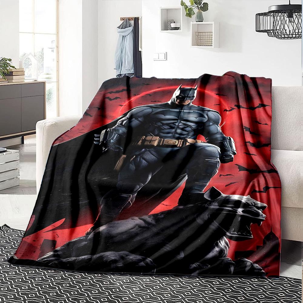 1pc Batman Batmobile Flannel Blanket Soft Warm Throw for Home, Office, Travel, All-Season Cozy Bedding GiftL1136
