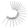 20PCS HSS CNC Rotary Burrs 3mm Shank Carving Grinding Bit For Wood Plastic