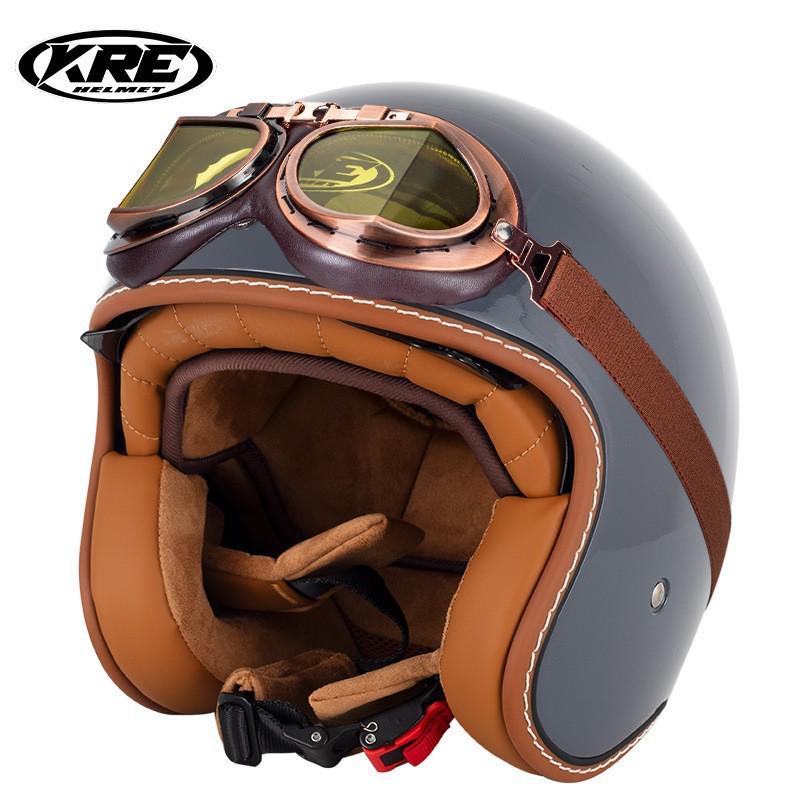 "KT67 Retro Summer Motorcycle Helmet for Men and Women"