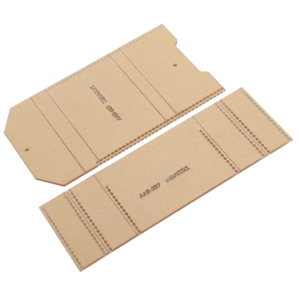 Clear Acrylic Purse Wallet Pattern DIY Stencil Template Drawings Set Leather Hand Craft