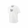 Men's Retro Letter Print Short-Sleeve T-Shirt In White