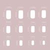 24Pcs Long Press On Nails Coffin French Fake Nails Tip Gradient Acrylic Nails Glossy False Nails for Women Girls