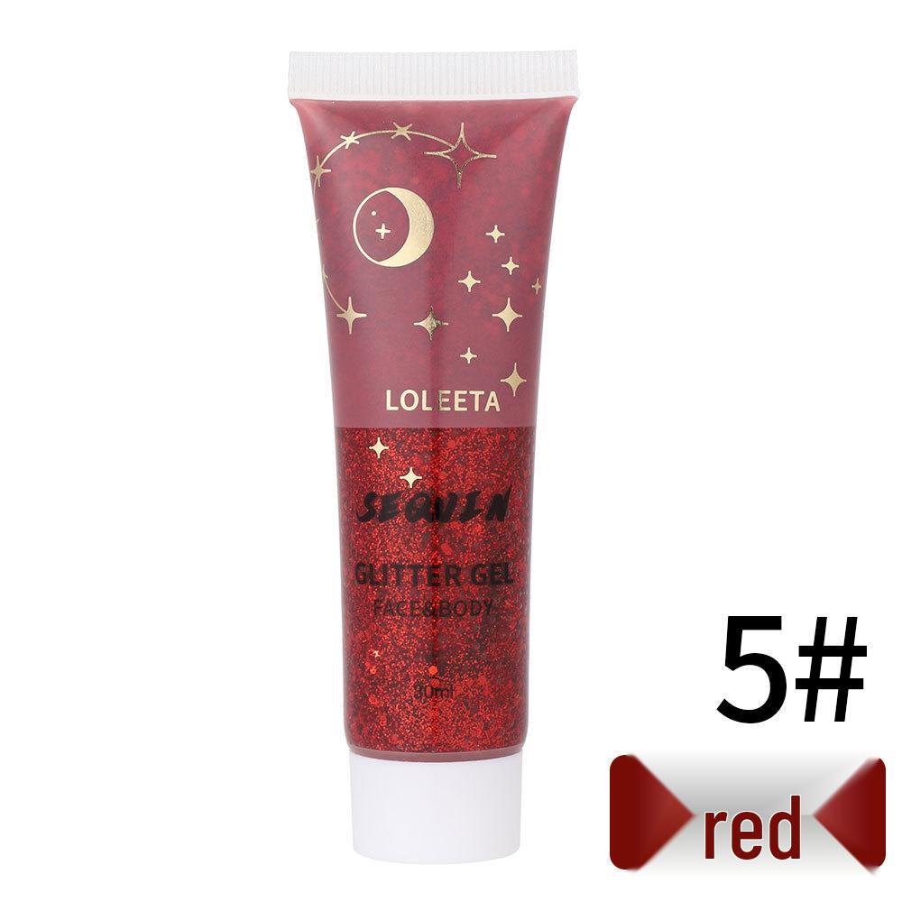 

LOLEETA Blazing Eyeshadow Glitter: Colorful Highlighting Gel for Face & Body Stage Makeup