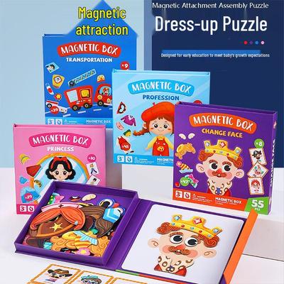 Cross-Border Magnetic Puzzle for Ages 3-6: Educational Assembly Toy for Boys & Girls, Boosts Early Intelligence