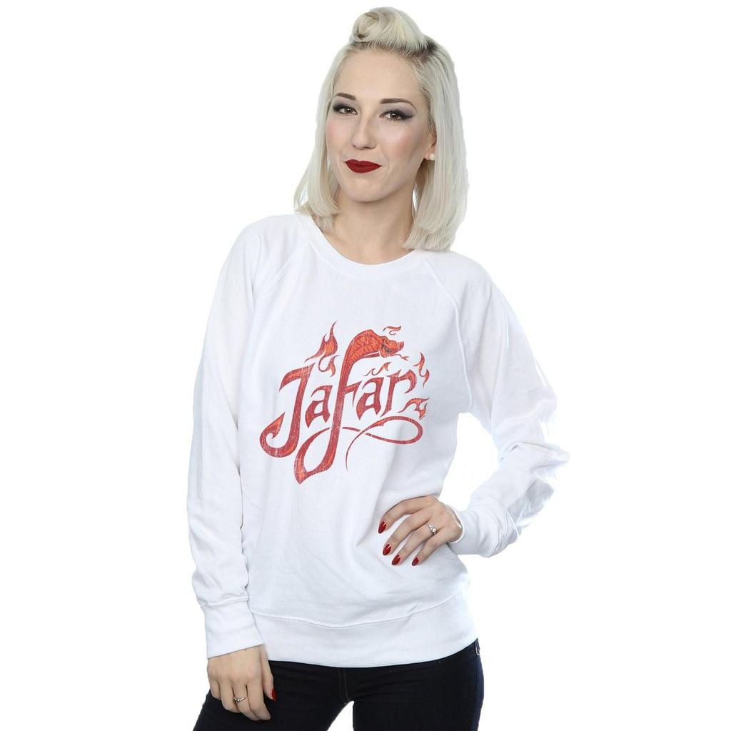 Disney Womens/Ladies Aladdin Movie Jafar Flames Logo Sweatshirt