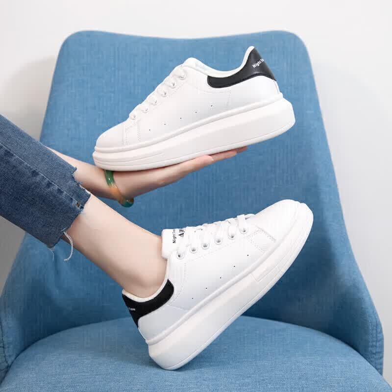 Agsdon Damen Plateau Freizeitsneakers