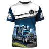 Camion Stampa 3D T Shirt Uomo Estate O-collo Manica Corta Oversize Top Casual Tee Allentato Streetwear Unisex Harajaku