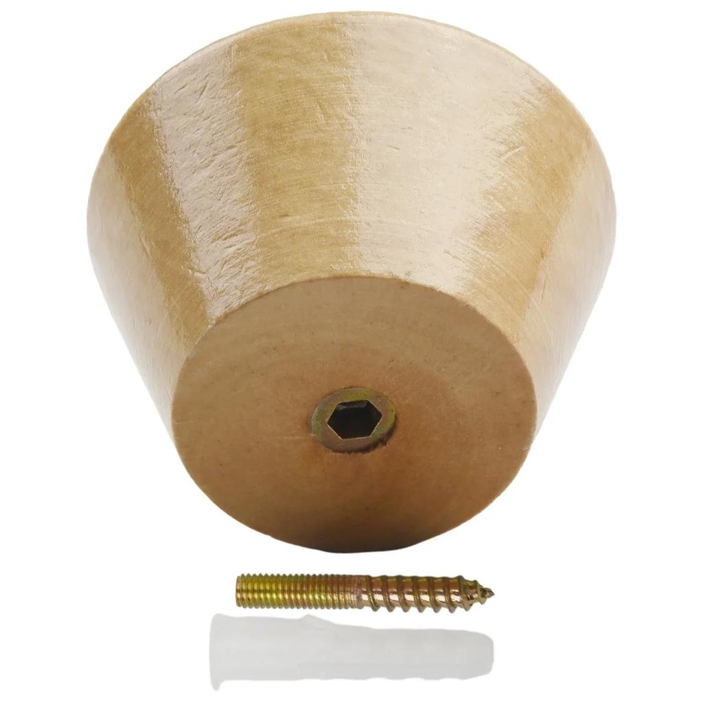 Brand New High Quality Wall Hooks Kitchen Home Storage Hotel Wood Material Bathroom Button Shape Expansion Tube