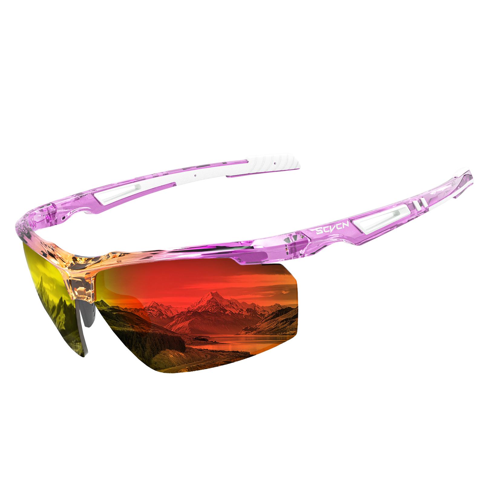 

SCVCN-Polarized Cycling Glasses Running Sunglasses UV Protection Bicycle Sports MTB Road Bike Eyewear for Women Cycle Goggles Polarized 1lens