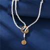 Long Vintage Pearl Pendant Necklace for Women Elegant Beaded Long Tassel Sweater Collar Chain Temperament Fashion Jewelry