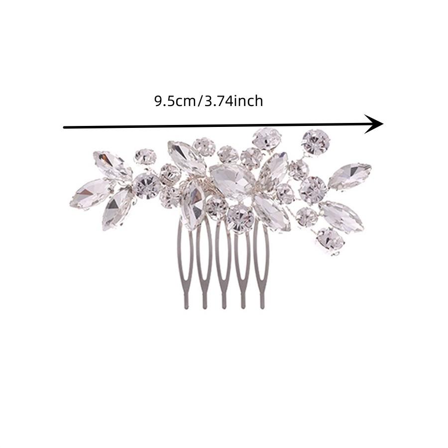 1PC Bridal simple hair comb, braided hair, rhinestone bridal headpiece, wedding accessories, creative and fashionable