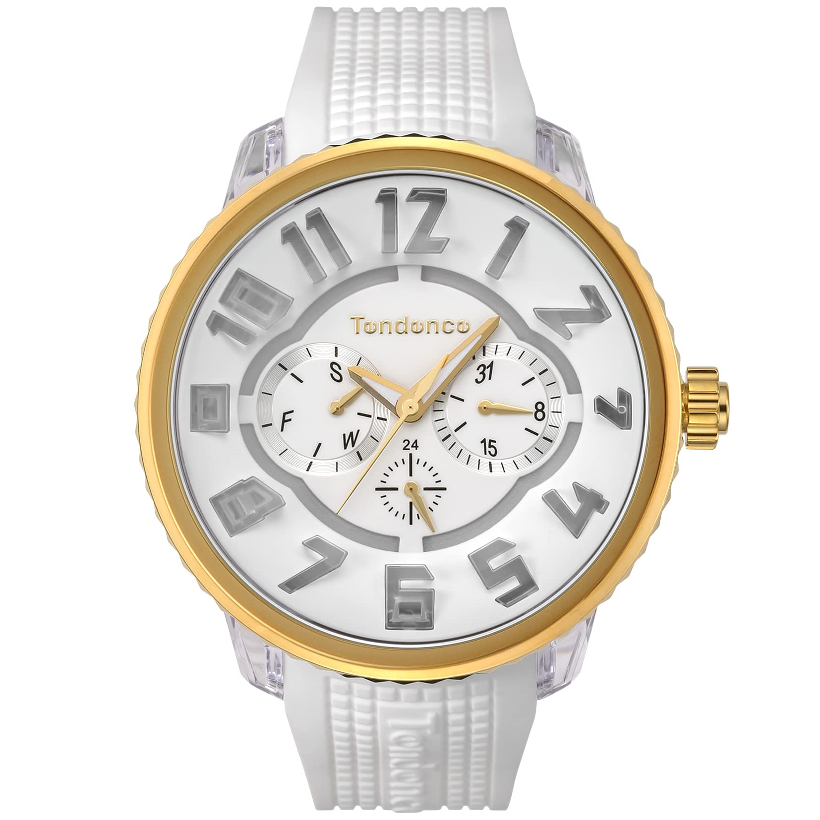 

Watch FLASH White Dial Stainless Steel Mineral Glass Quartz 51MM Watch TY562005 [Tendence] [Item]