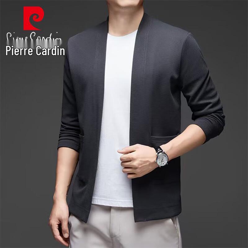Pierre Cardin Men's V-Neck Open Front Knit Cardigan