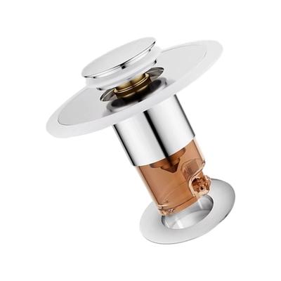 Sink Drain Strainer Basket Drain Plug Push Type Bounce Cores Drain Filter AntiClogging Sink Stoppers Enduring