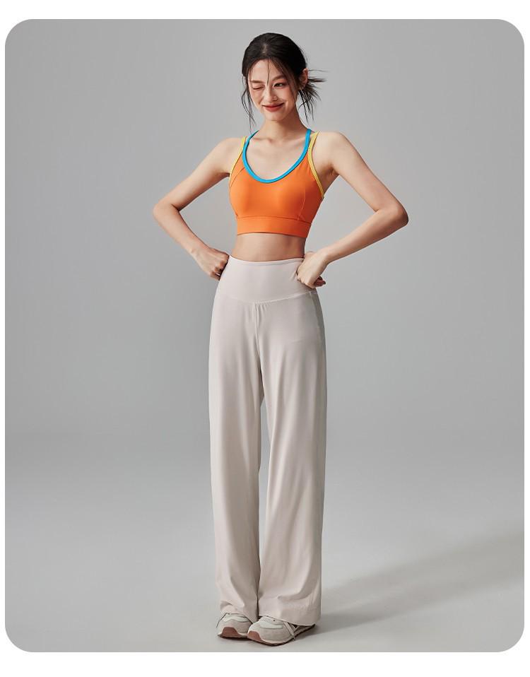 Women's Quick-Dry High Waist Yoga Pants - Slimming, Breathable, Straight-Leg Fitness Pants for Fall and Winter.