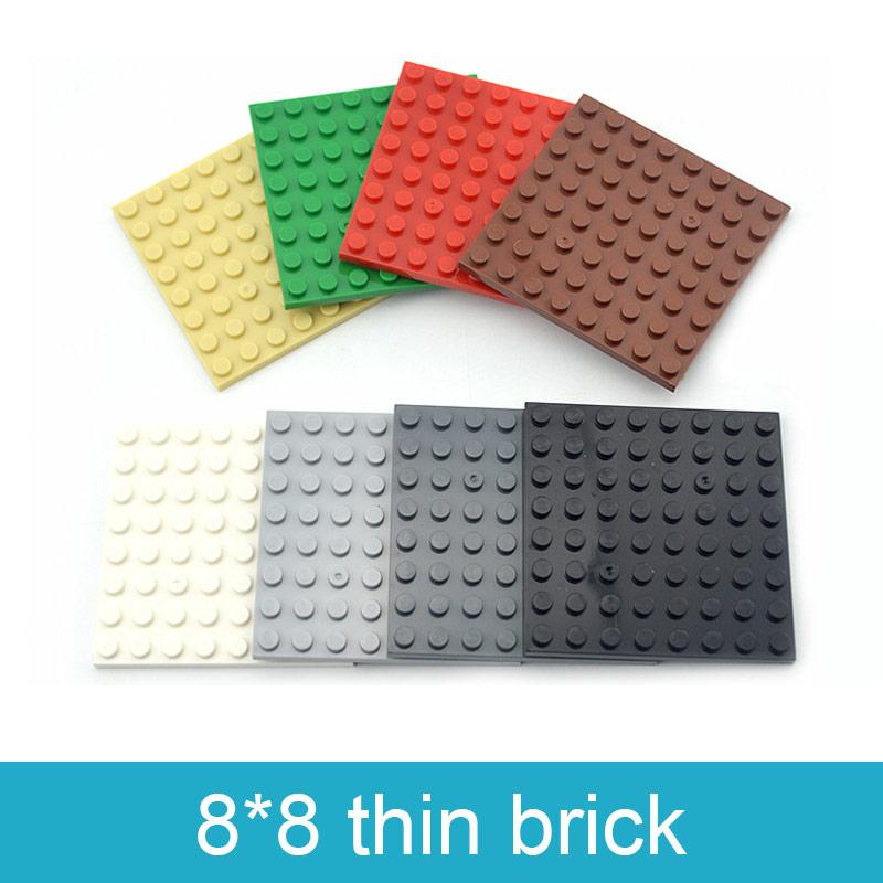 Compatible Assembles Particles 41539 8x8 base board Building Blocks Thin Figures Bricks Parts DIY Educational Tech Parts Toys