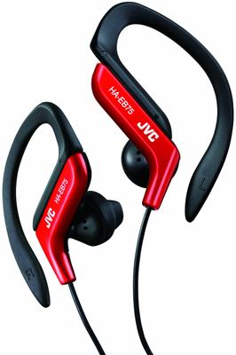 JVC Kenwood JVC for Red HA-EB75-R Earphones, Ear-hook Type, Drip-proof, Sports,