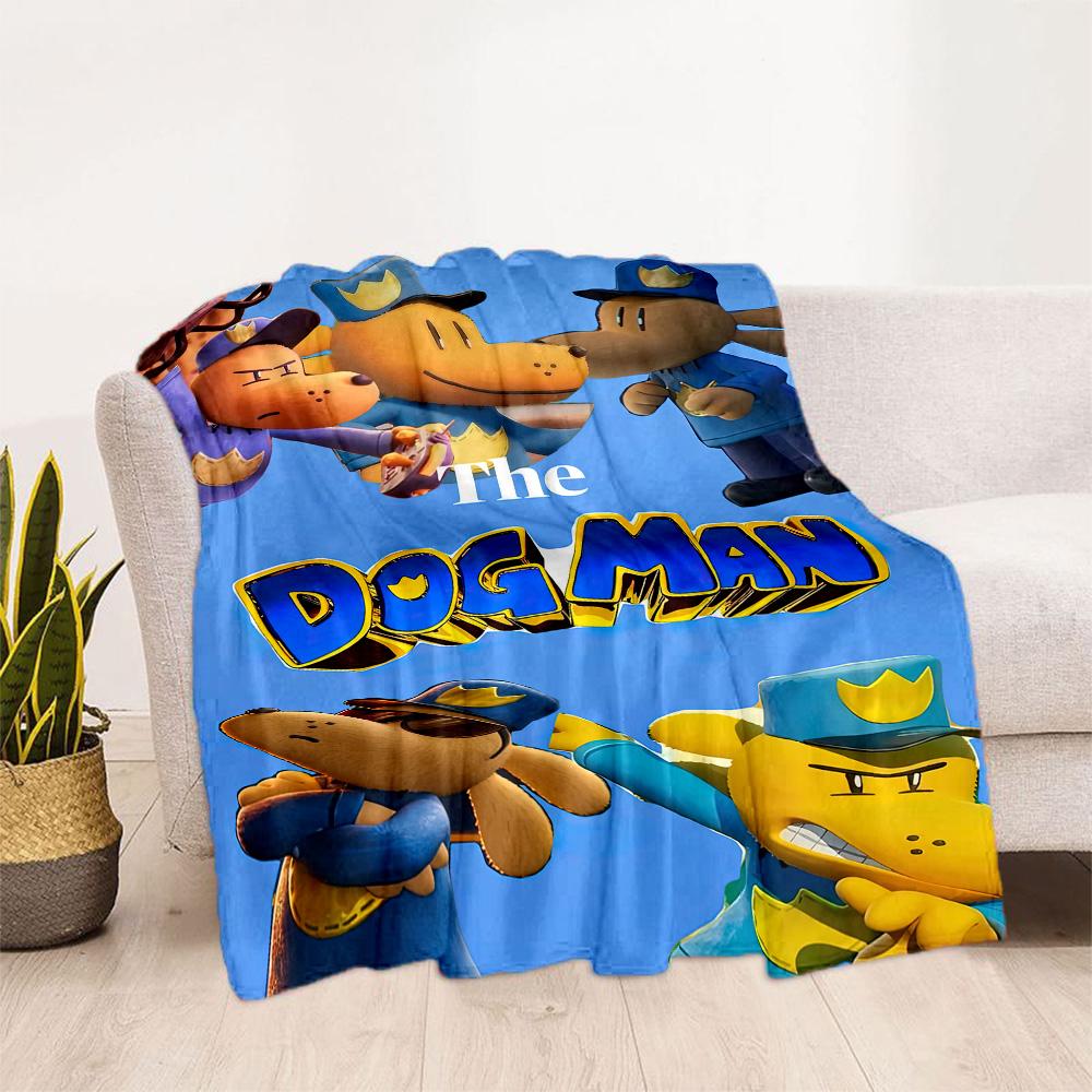 Dog Man Theme Blankets are suitable for living rooms,making them an ideal choice for outdoor travel and gifts.
