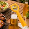 Cute Bear Bottle Opener, Stainless Steel Beer Cap Remover with Non Slip Handle, Portable Kitchen Bar Tool for Soda, Gift for Men Women
