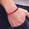 Handmade 4mm Seed Beads Bracelet For Men Women Good Luck Red Howlite Stone Braclet MeditationHematite Healing Braslet Pulseria