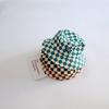 Checkerboard Pattern Kids Bucket Hat Cute Plaid Baby Boys Girls Sun Hat Soft Kids Children Fisherman Panama Caps