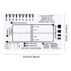 ECG 7 Step Ruler Plastic Ruler Measuring Tool Portable Pocket ECG EKG Card Ruler ECG Reference Guide for ECG/EKG Interpretation