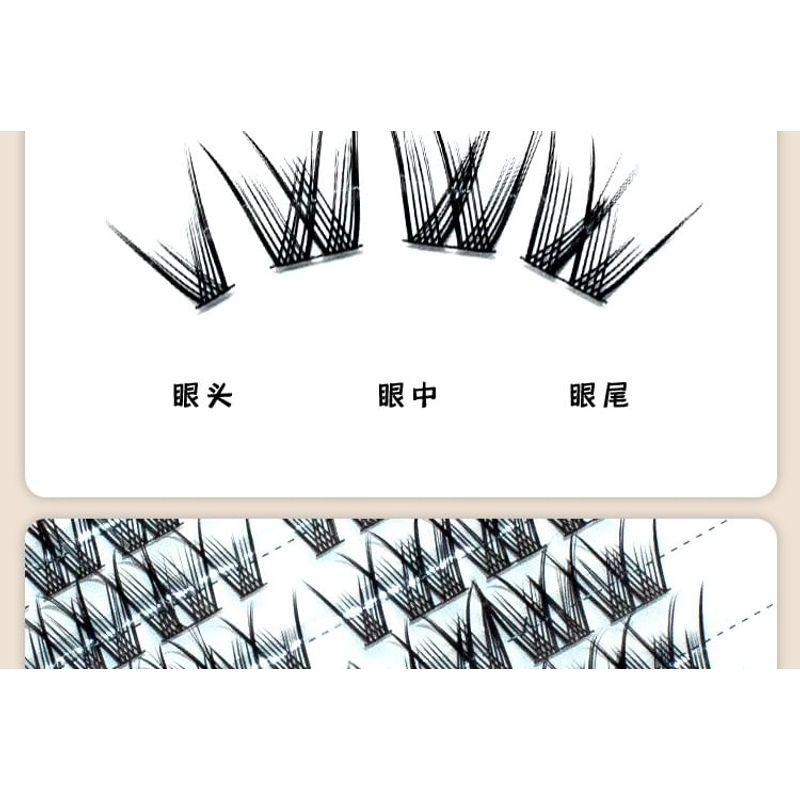 LuxeFlutter - Doll Eye Volumen-Cluster Falsche Wimpern