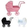 1:12 Miniature Baby Stroller Mini Nursery Car Toy Small Metal Baby Carriage Model for Kids Pretend Play Accessories Doll House Furniture