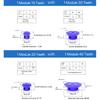 1:2 Nylon Bevel Gear 1M 15/30 20/40 Teeth 90 Degree Plastic Spur Bevel Gear BULE