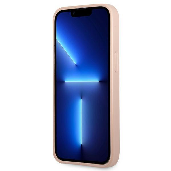 Guess Guhcp13Lpsatpp Iphone 13 Pro / 13 6,1 Różowy/Pink Hardcase Saffianotriangle Logo Cardslot