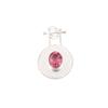 Pink Tourmaline Gemstone 925 Stamped Silver Jewelry Handmade Round Pendant 1.4" PP-57-11