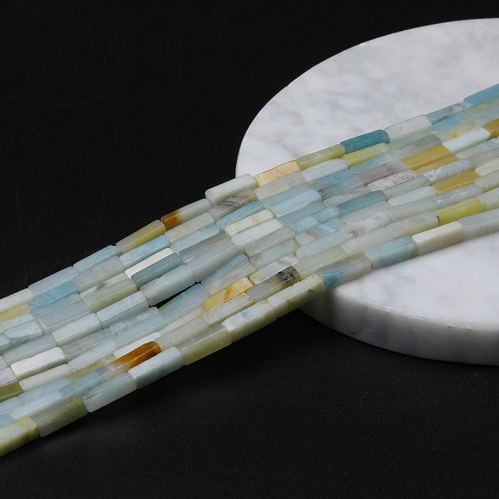 

Прямоугольные трубчатые бусины из натурального полудрагоценного камня для самостоятельного изготовления украшений, кубические бусины-аксессуары 4x13 мм. 4*13mm